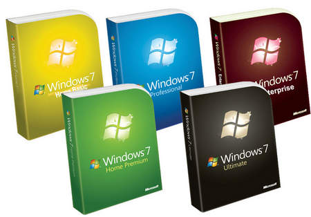 So sánh các phiên bản: Microsoft Windows 7 